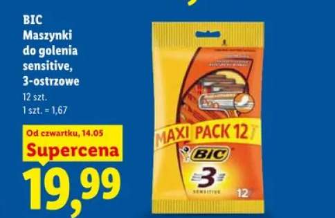 Maszynki do golenia BIC sensitive 3-ostrzowe