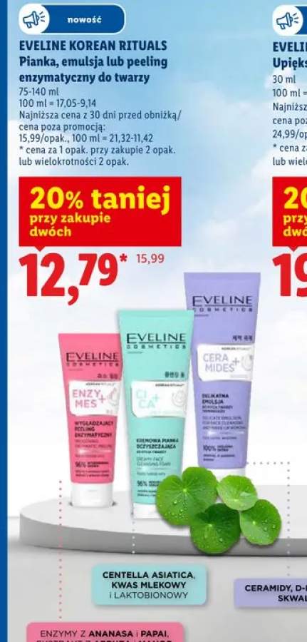 Wygładzający peeling enzymatyczny do twarzy Eveline Cosmetics Korean Rituals