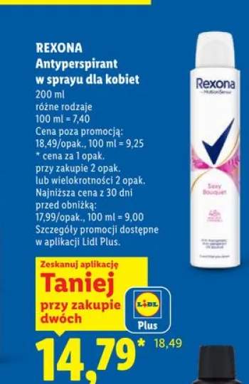 Antyperspirant w sprayu dla kobiet Rexona Sexy Bouquet