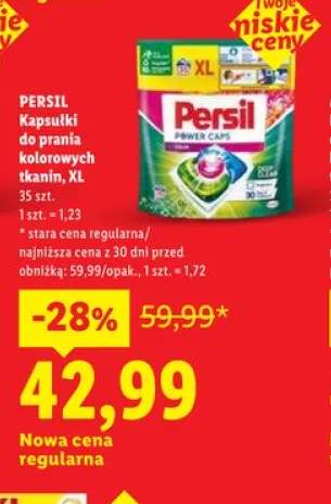 Kapsułki do prania kolorowych tkanin Persil XL