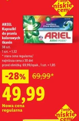 Kapsułki do prania kolorowych tkanin Ariel
