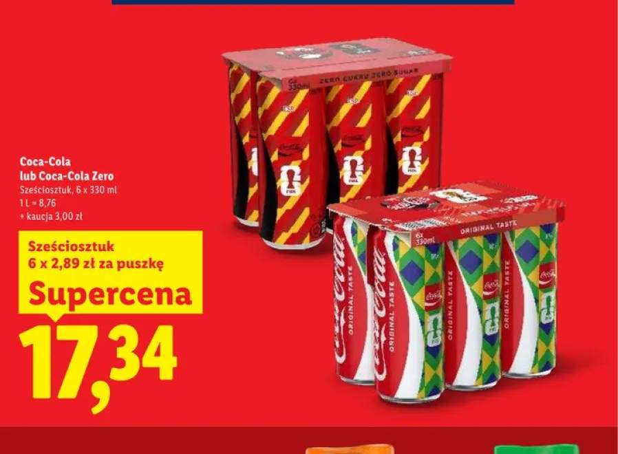 Napój gazowany Coca-Cola 6-pak 330ml
