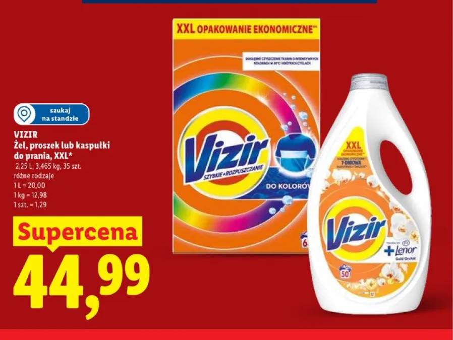 Żel do prania Vizir XXL