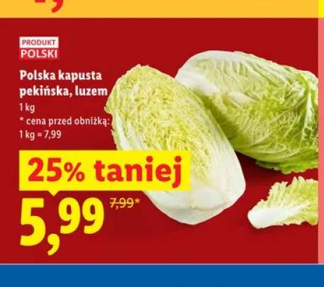 Kapusta pekińska polska luzem