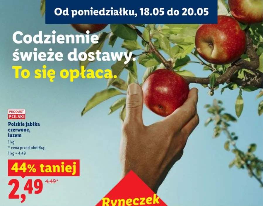 Jabłka czerwone polskie luzem
