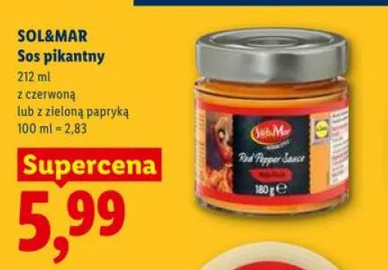 Sos pikantny z zieloną papryką SOL&MAR