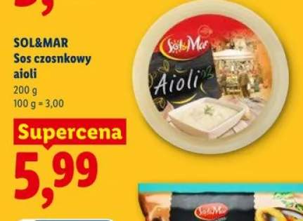 Sos czosnkowy aioli SOL&MAR