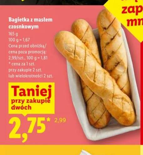 Bagietka z masłem czosnkowym
