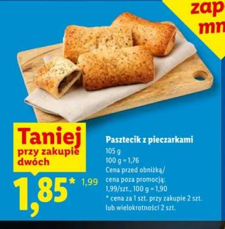 Pasztecik z pieczarkami