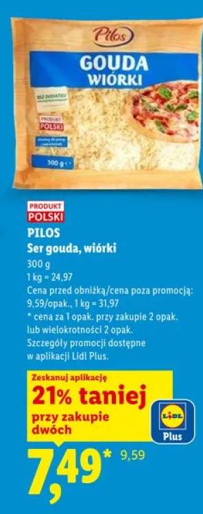 Ser gouda wiórki Pilos