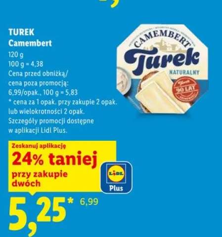 Ser Camembert naturalny Turek