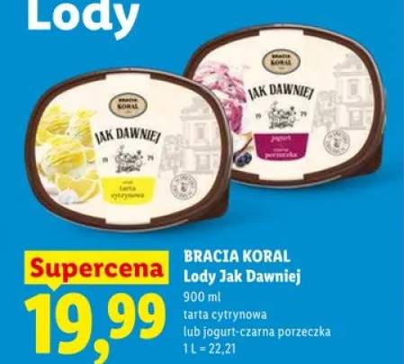 Lody Jak Dawniej Bracia Koral tarta cytrynowa