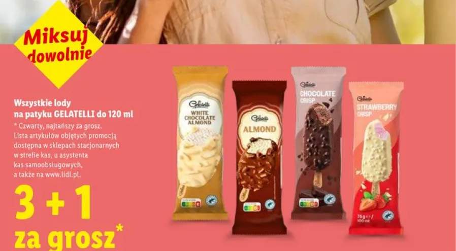 Lody na patyku Chocolate Crisp Gelatelli