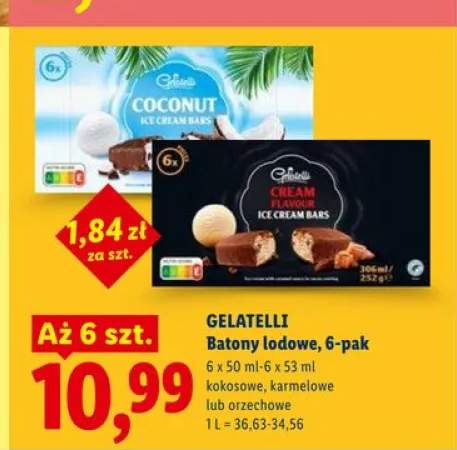 Batony lodowe karmelowe 6-pak