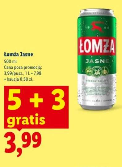 Piwo Łomża Jasne