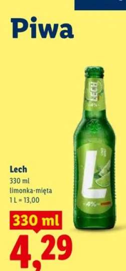 Piwo Lech limonka-mięta