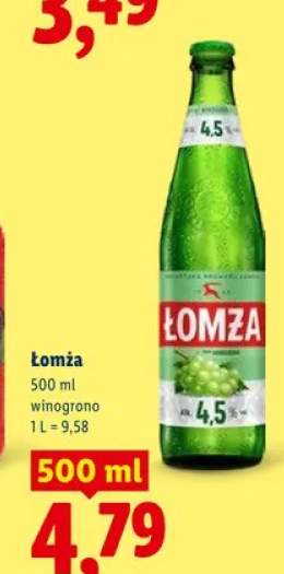 Piwo Łomża winogrono