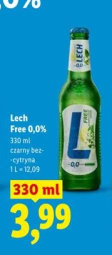Piwo bezalkoholowe Lech Free 0,0% czarny bez-cytryna