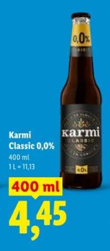Piwo bezalkoholowe Karmi Classic 0,0%
