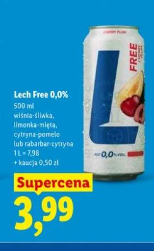 Piwo bezalkoholowe Lech Free 0,0% limonka-mięta