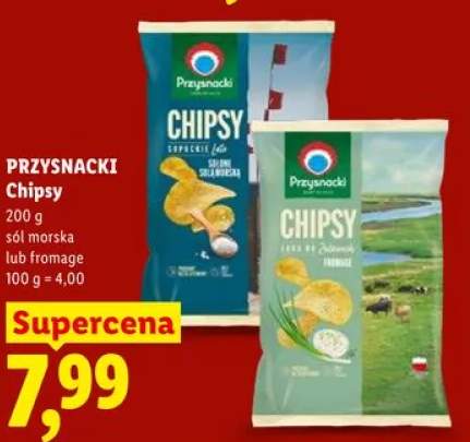 Chipsy PRZYSNACKI sól morska