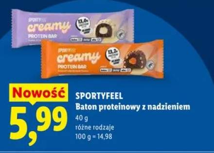 Baton proteinowy z nadzieniem Creamy Caramel Sportyfeel
