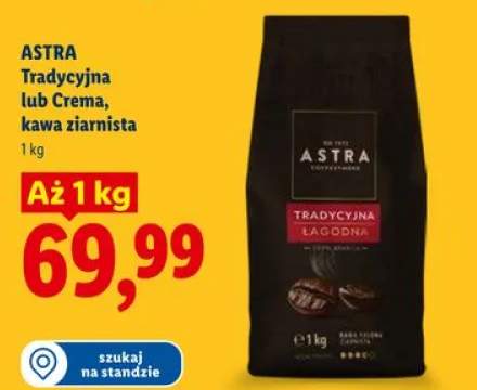 Kawa ziarnista ASTRA Crema