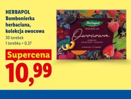 Bombonierka herbaciana kolekcja owocowa HERBAPOL