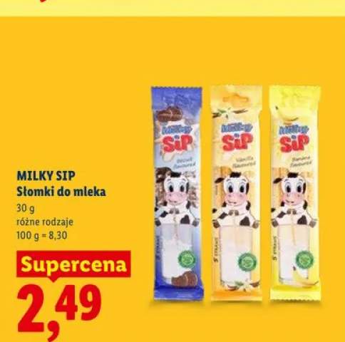 Słomki do mleka Milky Sip Vanilla flavoured