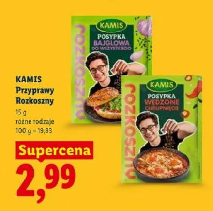 Przyprawa Rozkoszny Posypka wędzone chrupnięcie Kamis