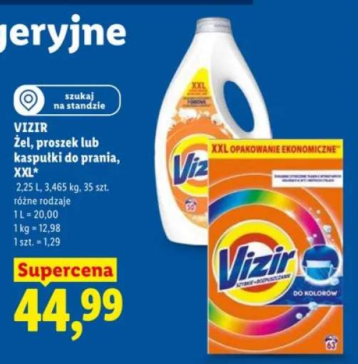 Kapsułki do prania Vizir XXL