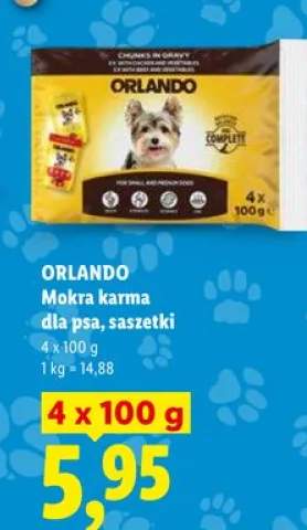 Mokra karma dla psa Orlando 4-pak 100g