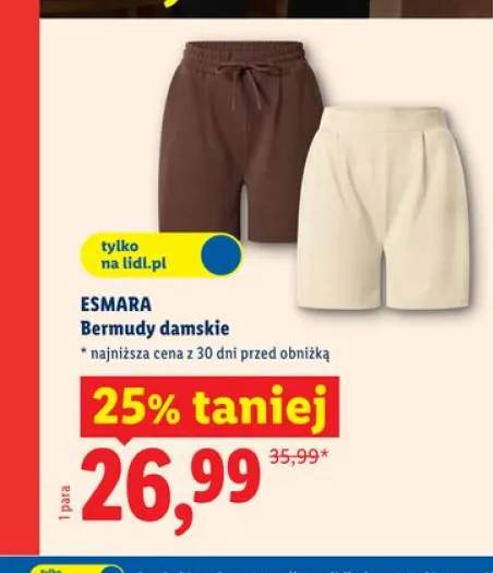 Bermudy damskie Esmara
