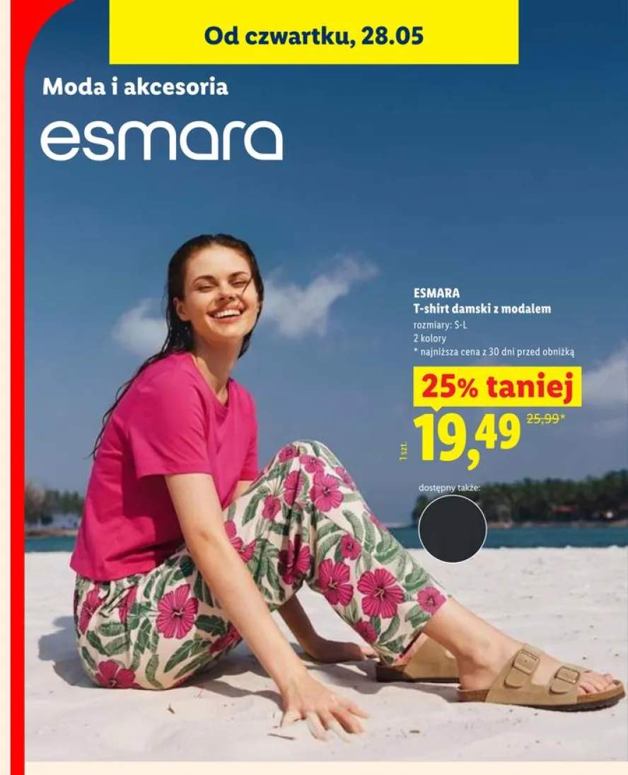 T-shirt damski z modalem ESMARA
