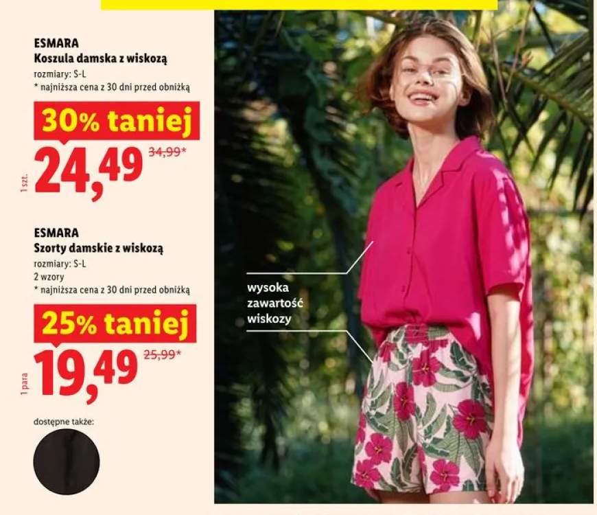 Koszula damska z wiskozą ESMARA