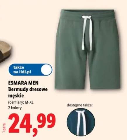 Bermudy dresowe męskie ESMARA MEN