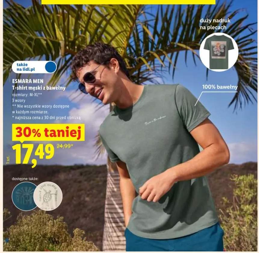 T-shirt męski z bawełny ESMARA MEN