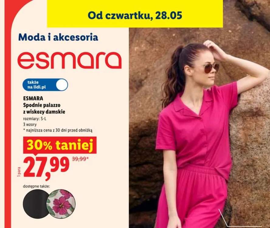 Spodnie palazzo z wiskozy damskie Esmara
