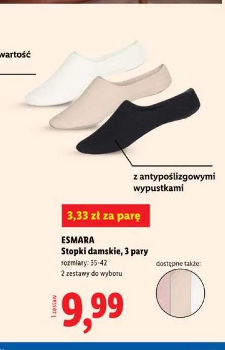 Stopki damskie ESMARA 3 pary