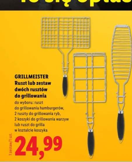 Ruszt do grillowania hamburgerów GRILLMEISTER