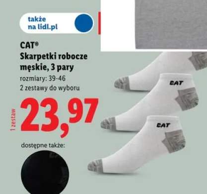 Skarpetki robocze męskie CAT 3-pak