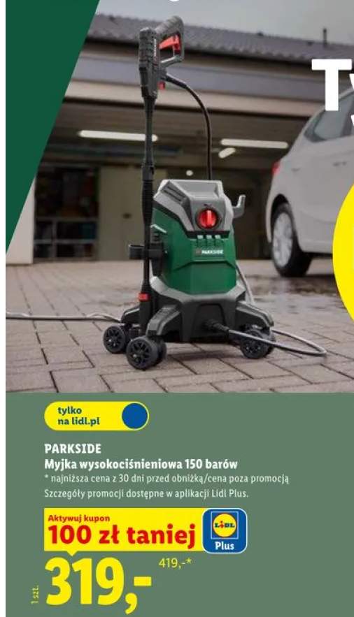 Myjka wysokociśnieniowa 150 barów PARKSIDE