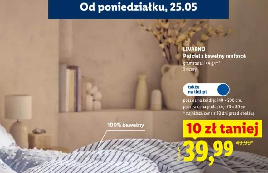 Pościel z bawełny renforcé LIVARNO