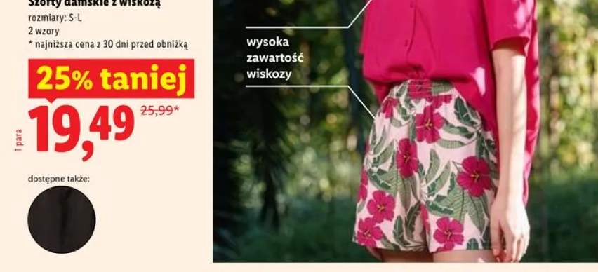 Szorty damskie z wiskozą ESMARA