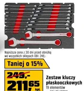 zestaw kluczy płaskich