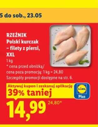 Filety z piersi kurczaka Rzeźnik XXL polskie