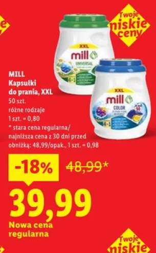 Kapsułki do prania MILL XXL Universal