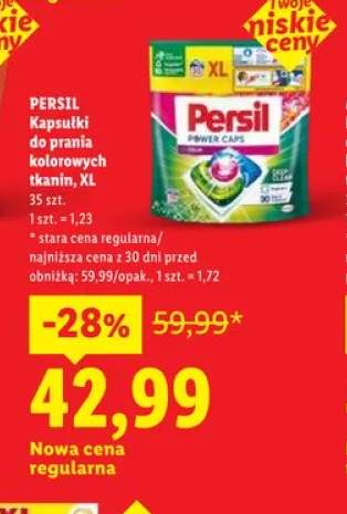 Kapsułki do prania kolorowych tkanin PERSIL XL Power Caps