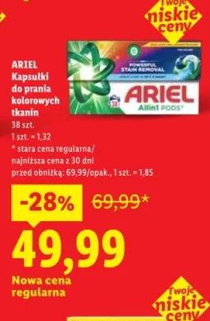 Kapsułki do prania kolorowych tkanin ARIEL Allin1 Pods