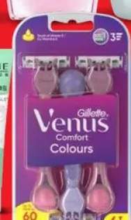 Maszynki do golenia Gillette Venus Comfort Colours 3-pak